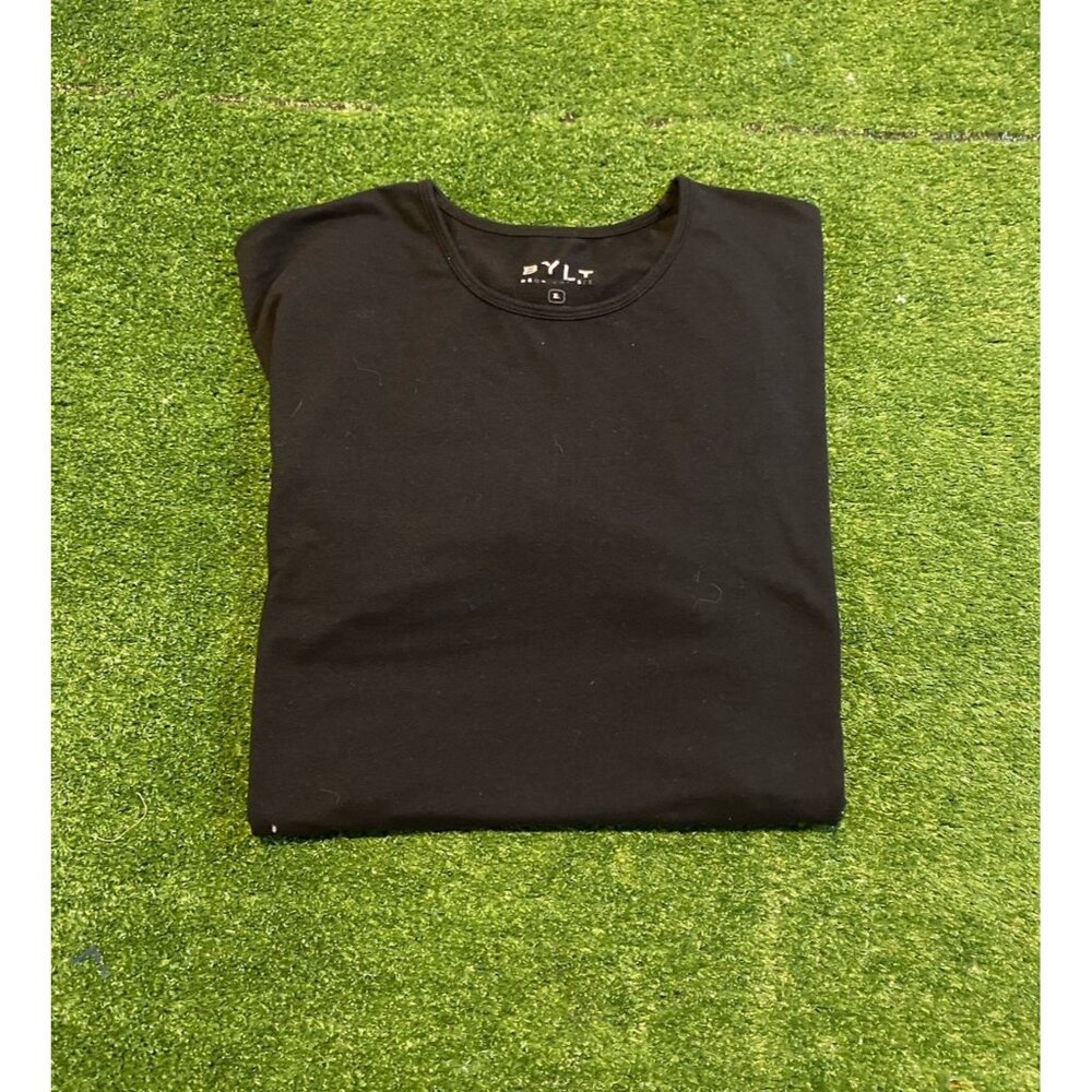 Bylt Basics shirt mens extra large black drop cut short sleeve lightweight 42